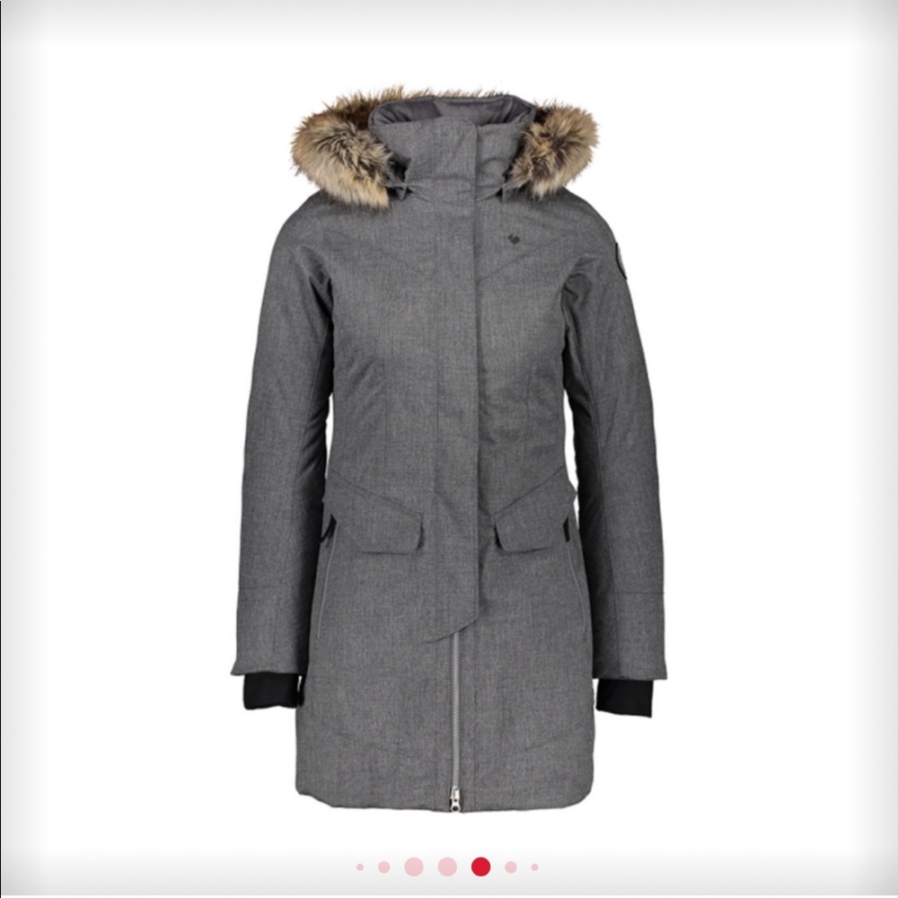 Woman’s Obermeyer down fashion ski coat